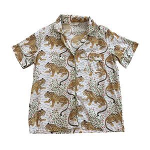 Printfresh Bagheera Blush Leopard Pajama Top Size M
